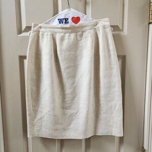 100% Lined Linen skirt